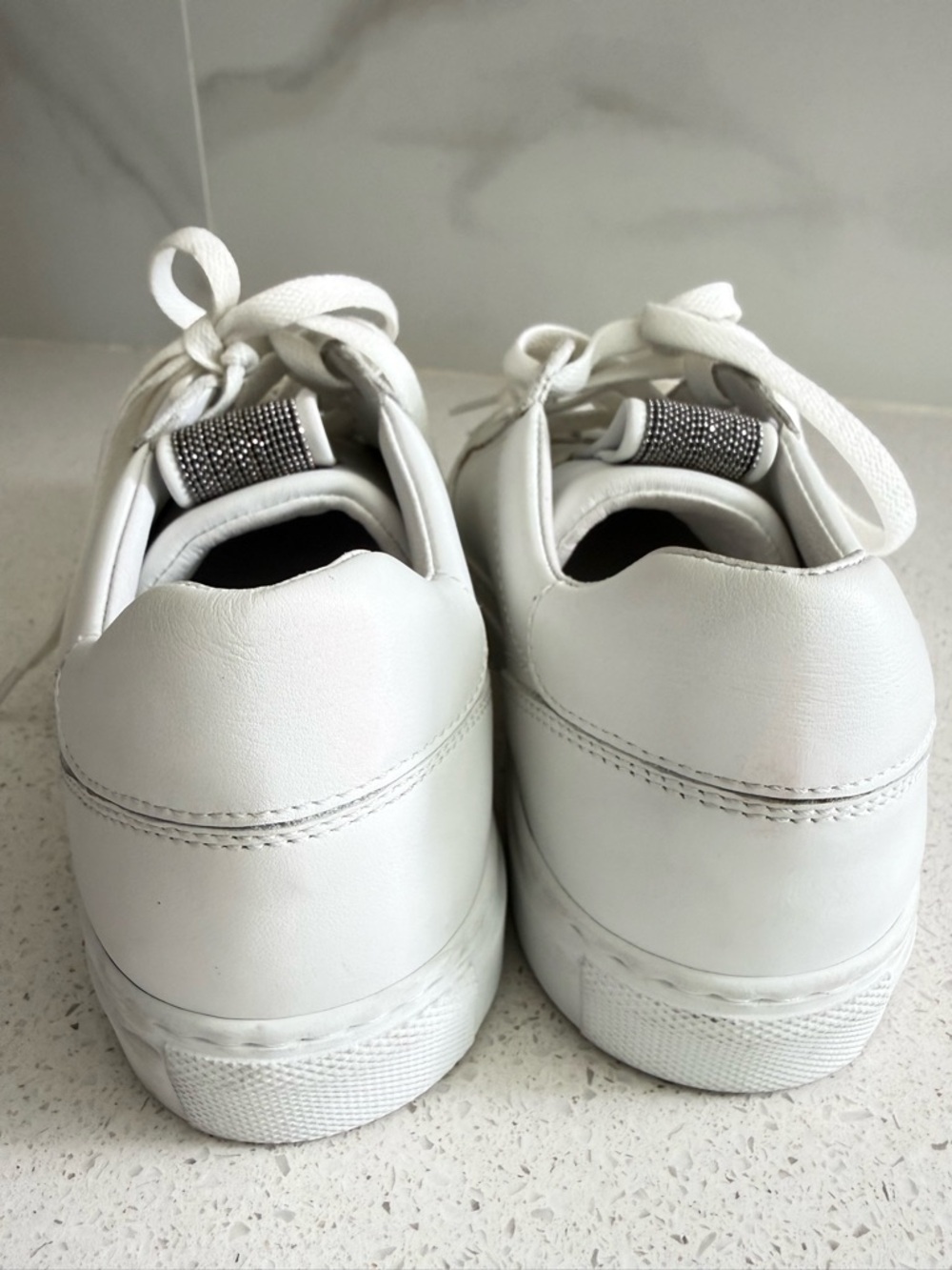 Brunello Cucinelli Leather Low-Top Sneakers EU 37 US 7 - Picture 3 of 9